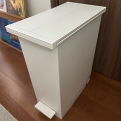KEYUCA両開きダストボックス LL（45L） ゴミ箱 ホワイトの画像