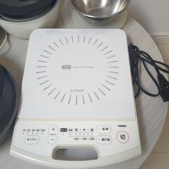 IHヒーター+電気ケトル+お鍋等+ファンヒーターセットの画像