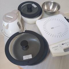 IHヒーター+電気ケトル+お鍋等+ファンヒーターセットの画像