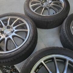 アルミホイール タイヤ付き 165/55r15 の画像