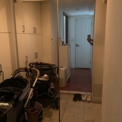 全身鏡　突っ張り式の画像