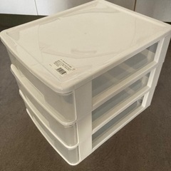 テーブルチェスト　収納3段引き出し　3つまとめ売りの画像