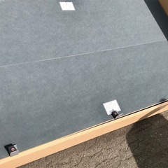 Te110●ニトリ シングルベッドフレーム OP KG フラット 横開き 深型 ナチュラル●USEDの画像