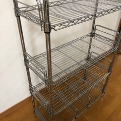 スチールラック　　メタルラック　　アイリスオオヤマ　4段　　65*27*121(cm)の画像