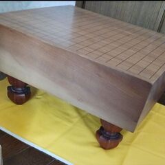 脚付碁盤 碁石入れ 碁石セット 囲碁 碁盤キズ有の画像