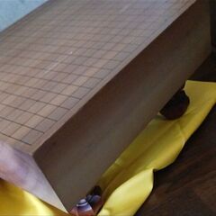 脚付碁盤 碁石入れ 碁石セット 囲碁 碁盤キズ有の画像