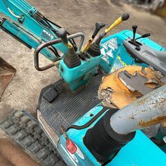 福岡県発・クボタ・KUBOTA・U-20・中古ミニ油圧ショベル・ミニユンボ・稼働5069h・ゴムクロ　◆エンジンOK！作動油漏れ！ジャンク品！◆の画像