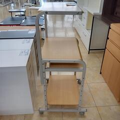 リユースのサカイ太田店★ジモティ割あり★  PCデスク 木目調 H118×D35×W60 クリーニング済み OJ10874の画像