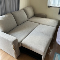 ベッドにもなるソファーの画像