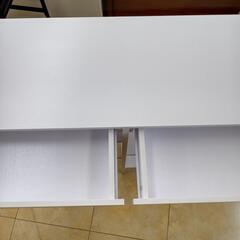 リユースのサカイ太田店★ジモティ割あり★  デスク 白 H92×D40×W120 クリーニング済み OJ10875の画像