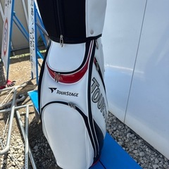 TourStage ツアーステージ ゴルフキャディバッグ 白の画像