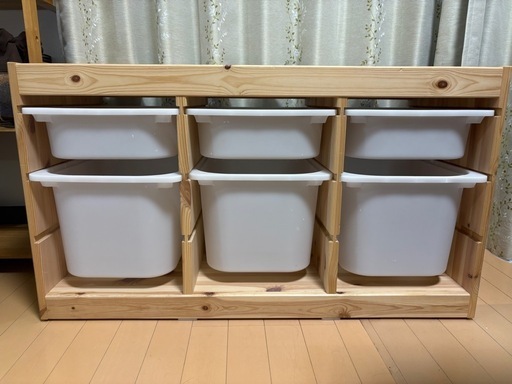 【IKEA】トロファスト　プラケース6個付き