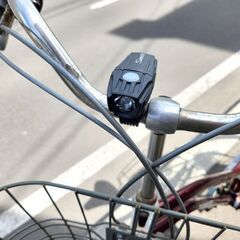 26インチ 自転車 シティサイクル 赤系 カゴ付き 変速付き 荷台付き ライト付き 札幌市 平岸店の画像