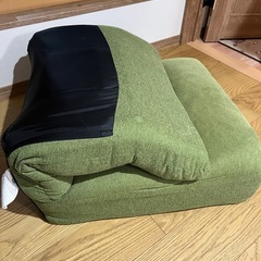 ニトリ　つながるハイバックポケットコイル座椅子(ロダトール YGR) グリーン系の画像