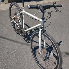 【良品 超軽量!】 700C クロスバイク 外装6段変速 整備済み! サカモト自転車 日本メーカー製!の画像