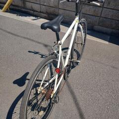 【良品 超軽量!】 700C クロスバイク 外装6段変速 整備済み! サカモト自転車 日本メーカー製!の画像