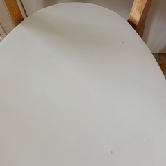 IKEA 白ダイニングチェア　二脚セットの画像