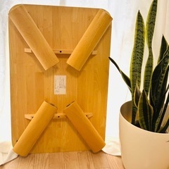 折りたたみ木製テーブル　ローテーブル　机　座卓　ちゃぶ台　の画像