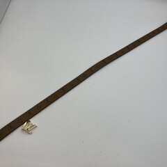 ルイヴィトン ベルト モノグラム ブラウン ゴールド金具 全長81cm 幅2cm スペイン製 難ありの画像