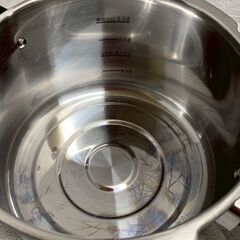 ホリシン ステンレス製 家庭用圧力鍋 3.0L 状態良好 片手鍋 調理器具 キッチン用品 鍋 圧力鍋 鍋内メモリ付 調理道具 Y2188の画像