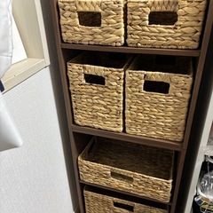 ニトリ　カラボ　バスケットセットの画像