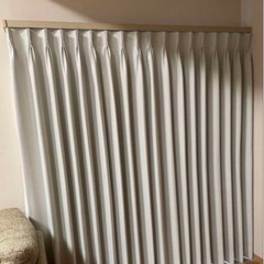 木製　カーテンレール　ダブル　の画像