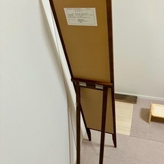 姿見　スタンドミラー　天然木　桐の画像