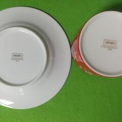 【新品未使用品】廃盤品 KENZO フラワーパターン フローレット カップ・ソーサー 2組セット 元箱付き     の画像