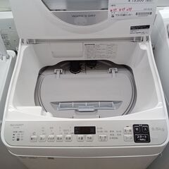 ★リユースのサカイ水戸店★ SHARP 洗濯機 5.5/3.5kg 21年製 動作確認／クリーニング済み MT5378の画像