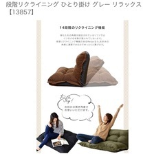 リクライニングソファ　座椅子　9/21までに引き取り希望の画像