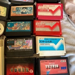 ネオファミ本体ファミコンカセット13本セットの画像