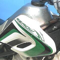 YAMAHA セロー250-2 白/緑 エンジン始動確認 自賠責保険で乗れます 半額配送キャンペーン 現状渡し諸経費￥0 横浜 P-Yardの画像