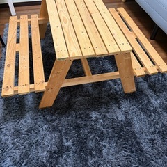 テーブル　イス　　ピクニックテーブル　　の画像