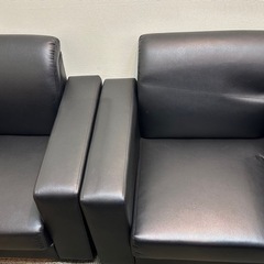 お譲りします　応接セット　2人がけと３人がけセットの画像