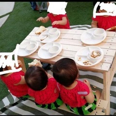 テーブル　イス　　ピクニックテーブル　　の画像
