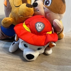 受け渡し先決定！パウパトロールぬいぐるみの画像
