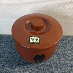 国産 甕(かめ) 壷 蓋付き 3合 / 540ml 常滑焼 日本製 山源窯 保存容器 陶器製の画像