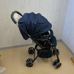Aprica ベビーカーKaroon Plus High Seat ネイビーカラー 【こちらは店舗です。浜村鹿野温泉ICから3分 買取本舗 宮本リサイクル 営業時間9～19時 定休日水曜のみ←連絡できませんm(_ _)m】の画像