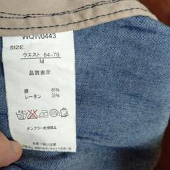 デニム風スカートの画像