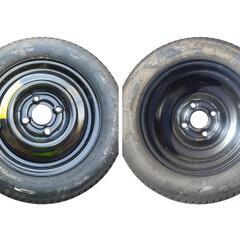 T105/90D12  80M  BRIDGESTONEタイヤ  応急タイヤ(スペアタイヤ / テンパータイヤ) 12㌅ × 3.00B × 4穴 × PCD100mmの画像