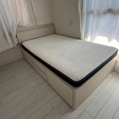 ニトリSDベッドフレームとマットレスセットの画像