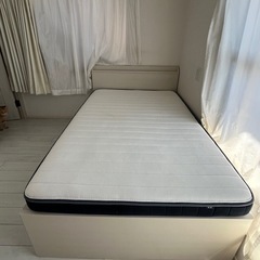 ニトリSDベッドフレームとマットレスセットの画像