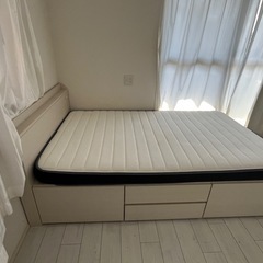 ニトリSDベッドフレームとマットレスセットの画像