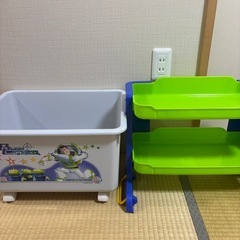 バズライトイヤー キッズラックおもちゃ箱 収納の画像