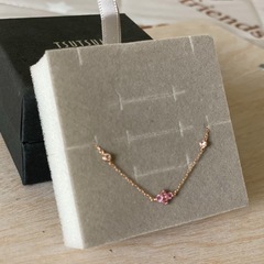 TSUTSUMI ピンク花モチーフ アンクレットの画像