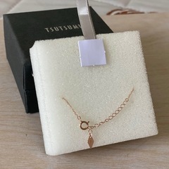 TSUTSUMI ピンク花モチーフ アンクレットの画像