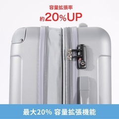 スーツケース キャリーケース ファスナータイプ 軽量 大容量 機内持込 1年保証の画像