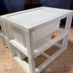プラケース白　小型ワイド２段の画像