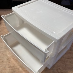 プラケース白　小型ワイド２段の画像