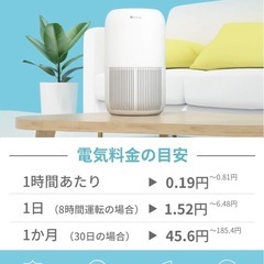 空気清浄機 〜16畳　Dreamegg TR-8080A　花粉、ペット消臭にの画像